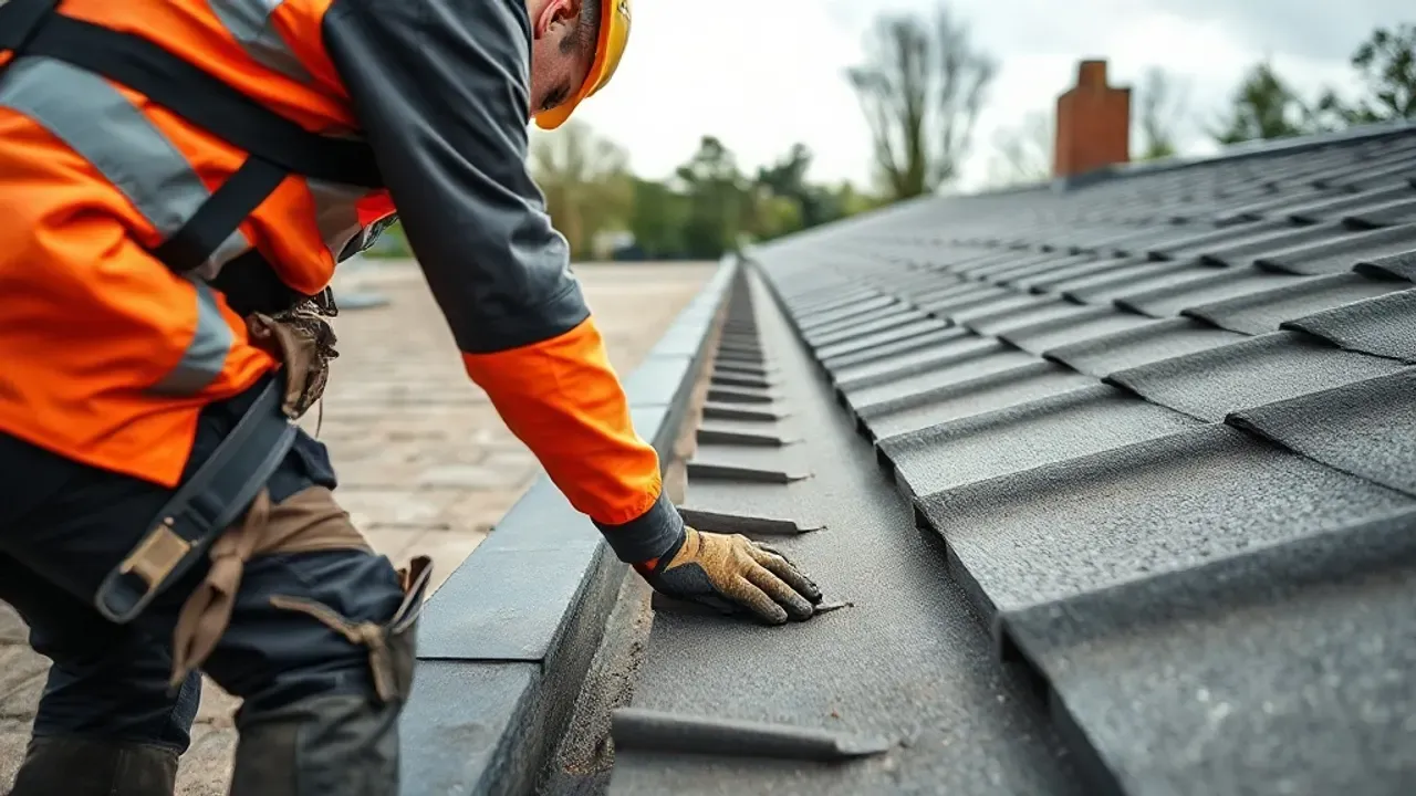 A professional carrying out Buckhurst Hill flat-roofing projects near Ongar